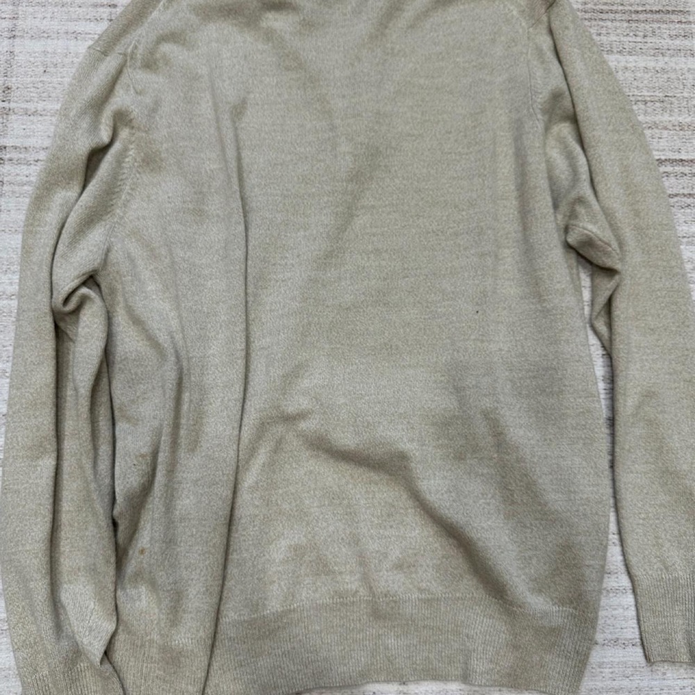 Dockers Men's Sweater XL Beige Business Casual Office Minimal Fall Winter Cozy - Picture 6 of 6
